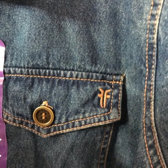 Frye Women’s Tie Belted Denim with Pockets Button-Up Dress Plus Size XXL - Picture 4 of 5